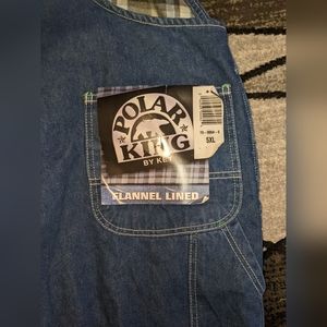 Polar King by Key Flannel Lined Bib Overalls size 5XL new with tags